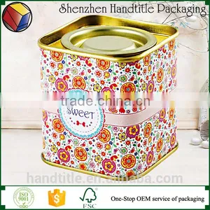 High Quality Tintop Rectangle Tea Tin Box / Tin Container thumbnail-6