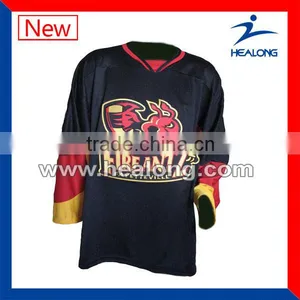 Mens 2016 China Style Custom Sublimation Cheap Ice Hockey Jersey Hockey Jerseys Design thumbnail-1