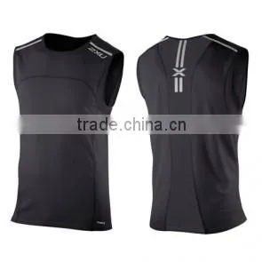 2015 Wholesale Custom Oem Men's Fashion Gym Singlets thumbnail-1
