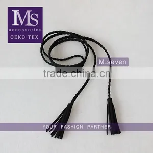 Customized Size Plastic Material Non-elastic Tessles Trim, Flexible Plastic Trim in Black for Jacket thumbnail-1