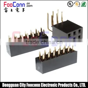 Hot Sale Pitch2.54mm Female Header Right Angle Dip thumbnail-1
