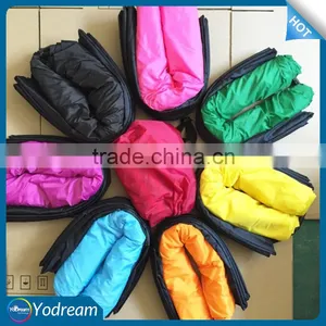 Fast Inflatable Camping Sofa Banana Sleeping Bag Hangout Nylon Lazy Lay Laybag Air Bed Chair Couch Lounger Saco de Dormir thumbnail-1