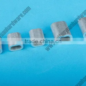 China Wholesale US Type Sleeve Oval Aluminium Wire Rope Duplex Ferrules thumbnail-2