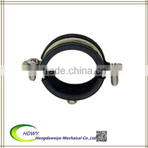 Heavy Duty Pipe Clamp With Rubber;Stainless Steel Pipe Clamp;pipe Clamps With Epdm Rubber Lining thumbnail-1