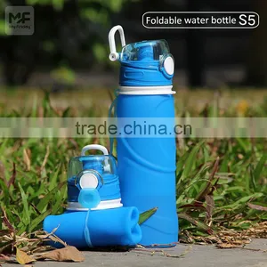 Silicone Foldable Water Bottle 750ML 100% BPA Free With FDA LFGB thumbnail-5