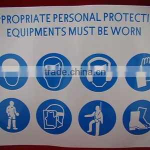 High Quality Custom Self Adhesive Pvc Safety Sign Sticker thumbnail-2
