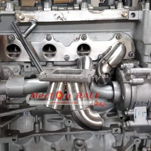 MERTOP Race 3mm Thick Full SS304 4-1 MERGE COLLECTOR Turbo Manifold Exhaust With T3 Flange thumbnail-5