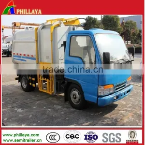 Dongfeng Chassis 4*2 Hydraulic Arm Garbage Compactor Truck For Sale thumbnail-3