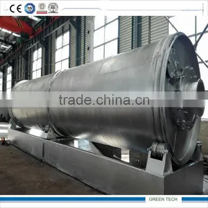 Rubber Waste to Oil Recycling Plant 2016 Latest Batch Type Pyrolysis Machine 8 TPD thumbnail-1