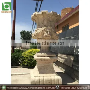 Nice Carved Natural Marble Flower Pots Design thumbnail-1