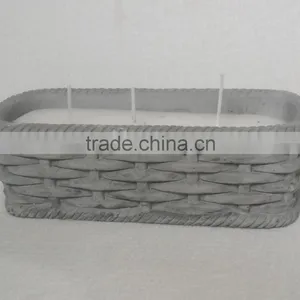 Cheap Patterns Woven Ceramic Candle Wax Jar thumbnail-1