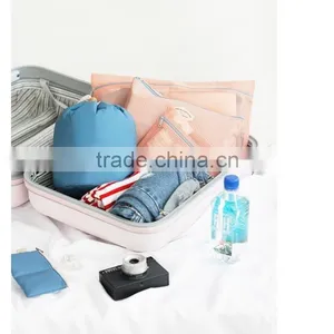 New Han Edition Cylinder Large Volume Waterproof Draw String Washing Digital Multifunctional Travel to Receive Cosmetic Bag thumbnail-6