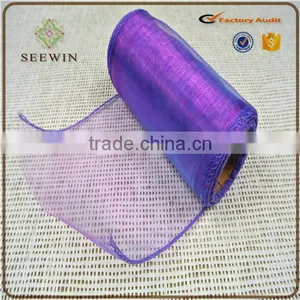 Plain Organza Fabric Roll for Decoration and Flower Packing thumbnail-3