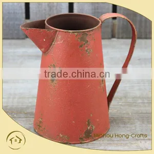 2014 New Style Antique Oil Paint Red Watering Can for Garden thumbnail-1