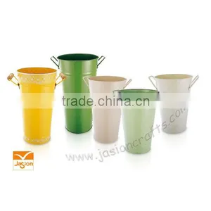 Metal Flower Pot Horticultural Activities Flower Pot &home Metal Flower Bucket Pot Planters Garden thumbnail-1