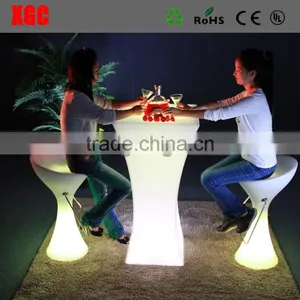 Highboy Bar Counter Table With Led Lighting for Events thumbnail-5
