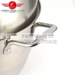 2016 New Design High Quality Stainless Steel Steamer Cooking Pot With Hollow Handles and Metal Lid thumbnail-6