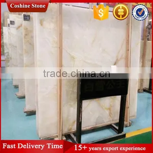 Natural Snow White Onyx Stone Slab With Good Price thumbnail-1