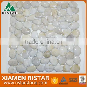 Polished Natural White River Pebble Stone thumbnail-1