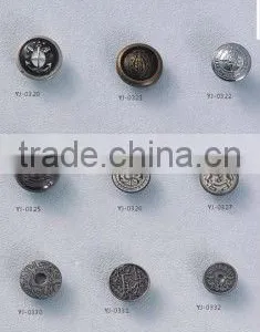 Fashionable Designs Garment Metal Fashion Mlitary Buttons thumbnail-1
