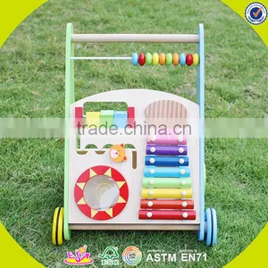 2017 New Design Wooden Baby Boy Walkers High Quality Wooden Baby Boy Walkers Best Sale Baby Boy Walkers W08J001 thumbnail-3