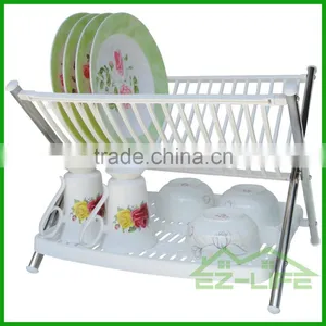 2017 Best Foldable Stianless Steel Shape V Kitchen Table Storage Dish Drying Rack thumbnail-1