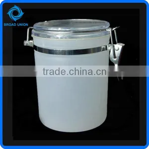 White Food Storage Container Plastic Candy Can thumbnail-1