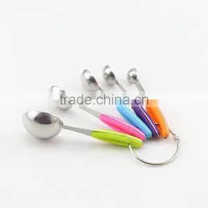 Colorful Handle Stainless Steel 5pcs Measuring Spoon Set thumbnail-4