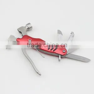 Red Multi-function Tool Hammer Drill Plier 7 in 1 Multi Hammer thumbnail-6