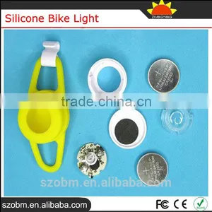 White Bicycle Headlight Silicone Bike Light For Safety Travel thumbnail-5