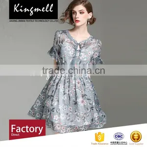 Custom Floral Digital Printing Polyester Textile Fabric From Chinese Supplier thumbnail-1