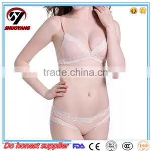 High Quality Elegant Mature Cotton 32 34 36 38 Bra Size Sexy Fashion Bra and Panty thumbnail-4