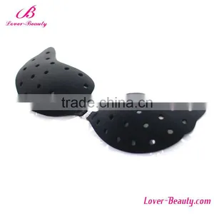 New Design Black Breathable Sexy Silicon Nipple Covers thumbnail-1
