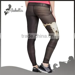 High Quality All Over Sublimation Printed Yoga Works Pants Yoga Leggings for Women thumbnail-2