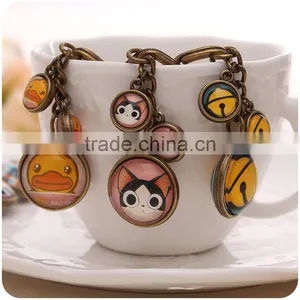 Exquisite Bronze Metal Starry Sky Bag Hanger,creative Cartoon Keychains,planet Car Key Holder thumbnail-4