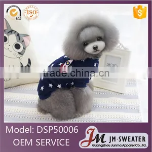 High Quality Knitted Pattern Design Pet Dog Cloth For Dog Puppy T-shirt thumbnail-1