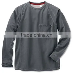 Custom Casual Streetwear Without Hood Design and 100%Cotton Material Printed Sweatshirt With Chest Pocket thumbnail-1