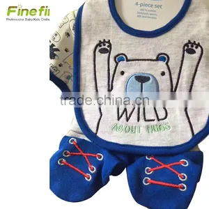 Cheap Newborn Fancy Fresh Cotton Baby Clothing Set Wholesale thumbnail-4