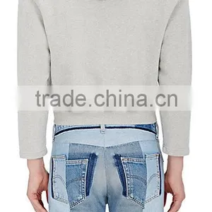 Cotton-Blend Crop Hoodie thumbnail-1