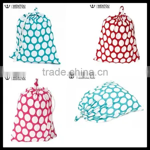 Fashion Chevron Polka Dot Cotton Cheap Laundry Bag thumbnail-1