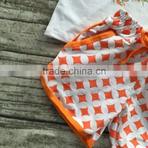 Baby Girls Summer Clothes Baby Girls Boutique Clothing Children fo Sets Girls Summer Shorts With Necklace and Headband thumbnail-5