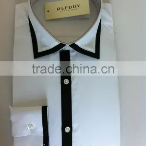 Latest Design Men's Long Sleeve Dress Shirt thumbnail-2