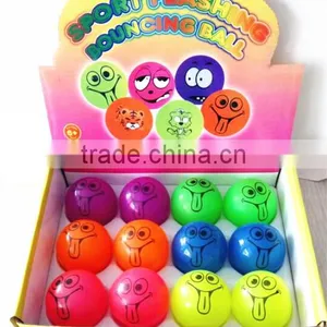 LED Flashing Rubber Stress Ball High Bouncing Ball Customized Logo Printing Ball thumbnail-1