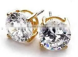 New Design Ear Studs With Transparent Zircon thumbnail-1