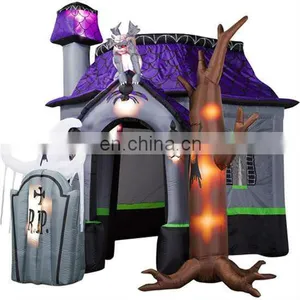 Happy Halloween Halloween Inflatable Haunted House thumbnail-1