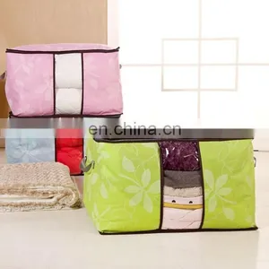 2015 New Style Foliage Printing Carbon Fabric Non-woven Clothes Coat Blanket Quilt Sweater Organizer Storage Bag thumbnail-1