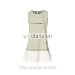 Wholesale Women Clothes Summer Sleeveless Dress With Layered Hem Women Dresses thumbnail-6