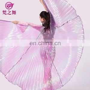 P-9070 Russia Hot Sale Translucent Gradient Color Adult 360 Degree Belly Dance Wings thumbnail-1