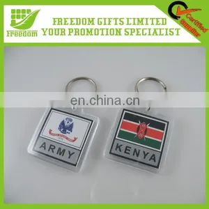 Cheap Promotional Hot Selling Square Acrylic Keychain thumbnail-1