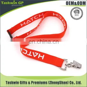 Cheap Custom Heat Transfer Red Polyester Lanyards no Minimum Order Lanyards thumbnail-6